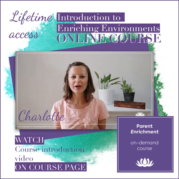 Montessori at home online course - Introduction to Enriching Environments